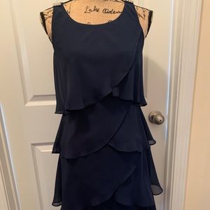 Elegant navy dress